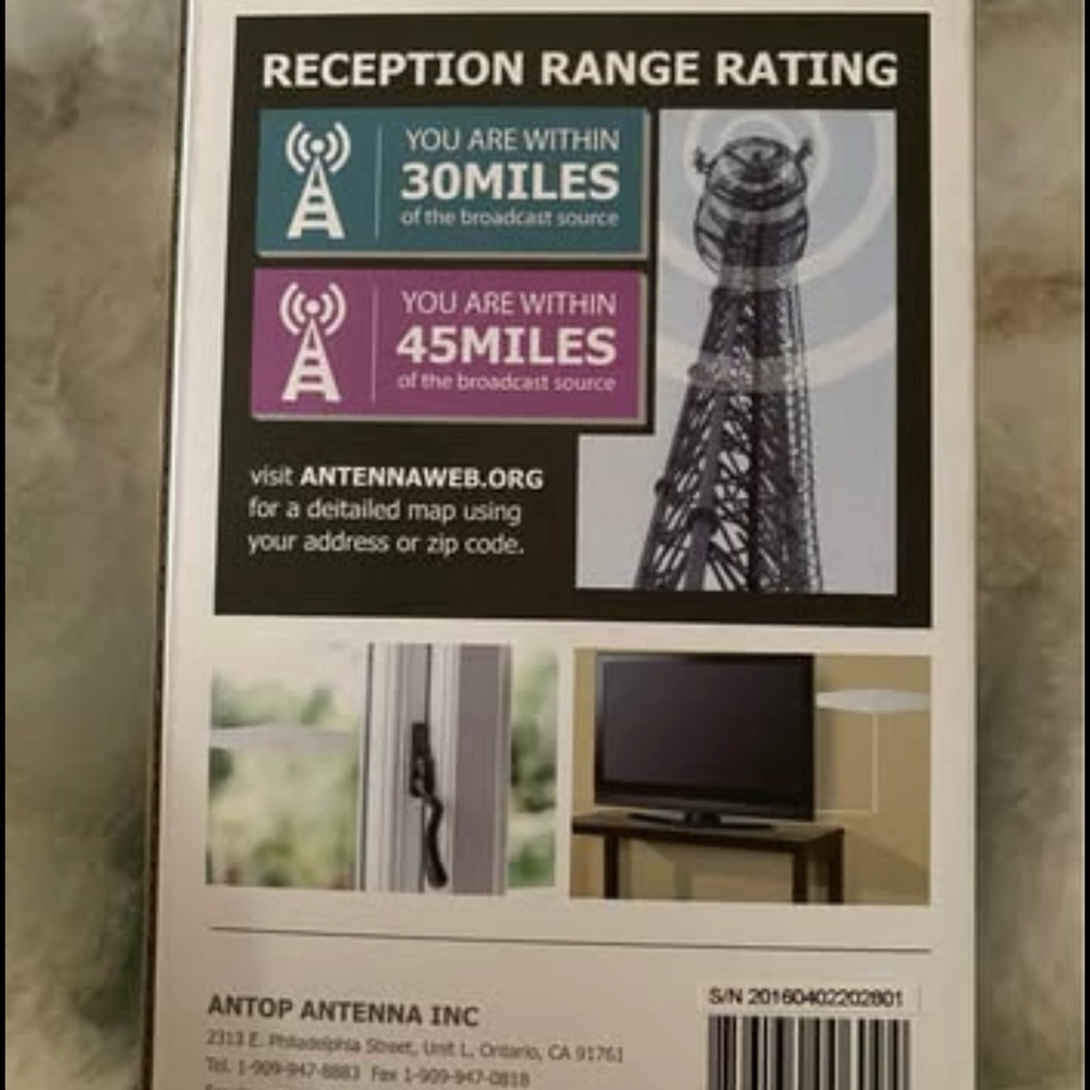 ANTOP Set of 2 Paper thin Indoor TV Antenna NEW Great Range 4G LTE - Picture 7 of 9